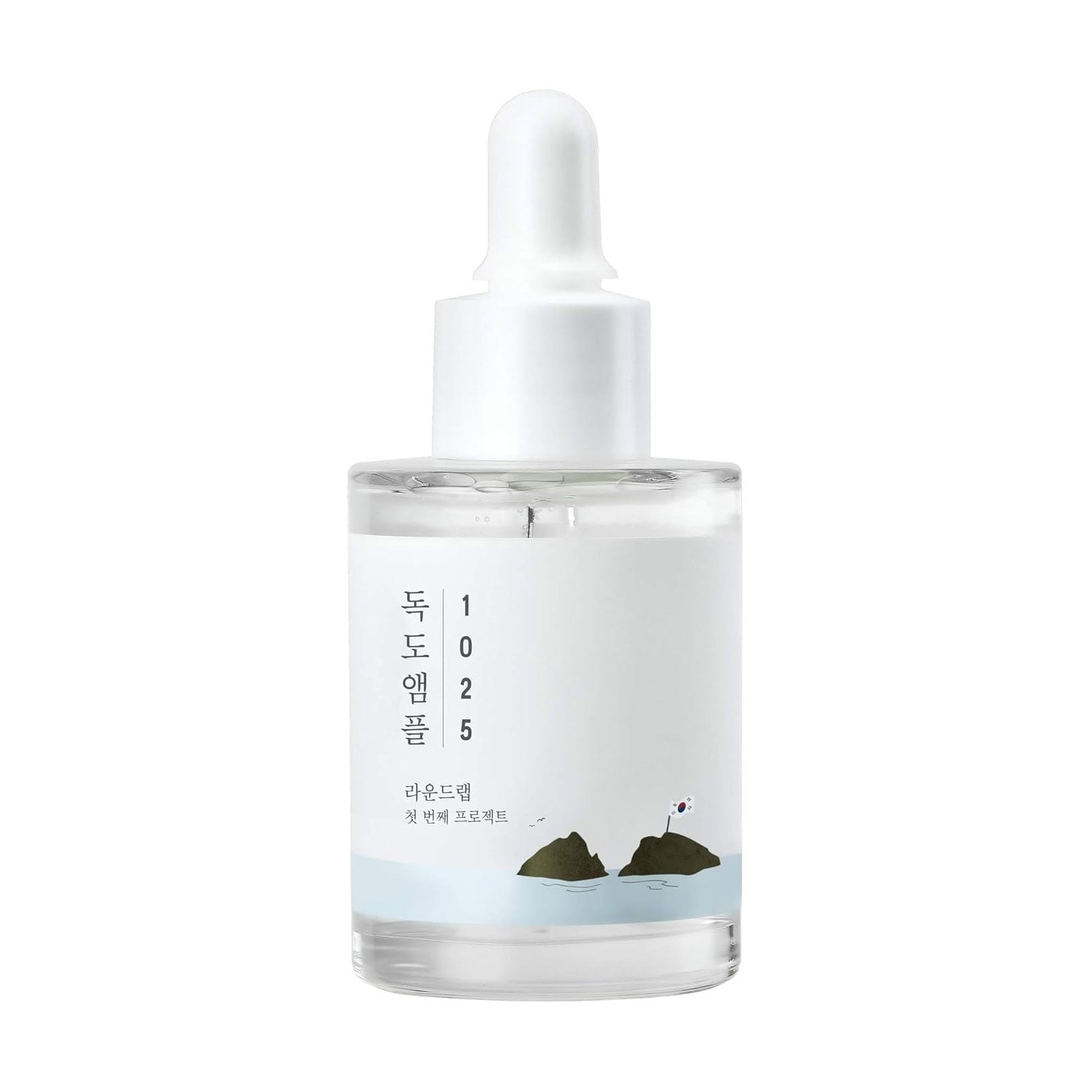 Уцінка! Зволожувальна сироватка для обличчя Round Lab 1025 Dokdo Ampoule з морською водою, для чутливої шкіри, 45 г